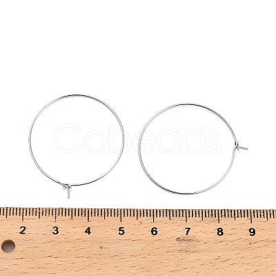 Brass Hoop Earring Findings LS-KK-R112-038D-1