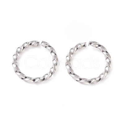 Tarnish Resistant 304 Stainless Steel Open Jump Rings STAS-F191-12P-D-1