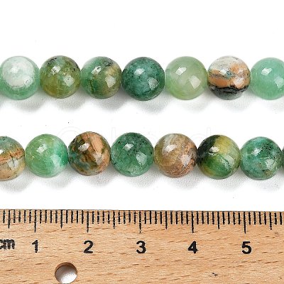Natural Green Line Jasper Beads Strands X-G-B128-A03-03-1