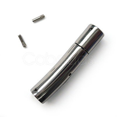 Tarnish Resistant 304 Stainless Steel Bayonet Clasps STAS-D032-1