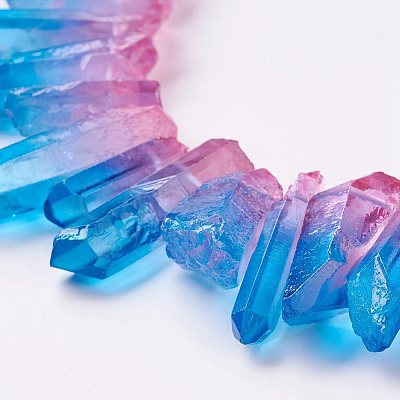 Natural Quartz Crystal Beads Strands G-E403-01C-1