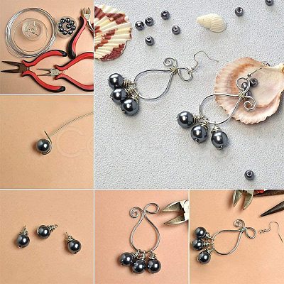 Pearlized Glass Pearl Round Beads HY-PH0001-10mm-080-1