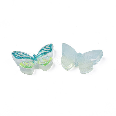Translucent Printed Resin Cabochons CRES-N021-107B-1