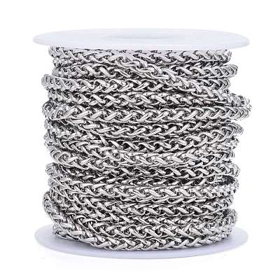 Tarnish Resistant 304 Stainless Steel Wheat Chains CHS-M001-01P-1