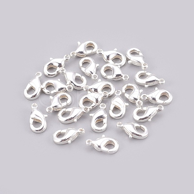 Brass Lobster Claw Clasps X-KK-T014-121S-1