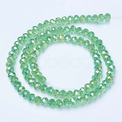 Electroplate Glass Beads Strands LS-EGLA-A034-T4mm-B11-1