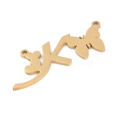 304 Stainless Steel Pendants STAS-L279-002G-K-1