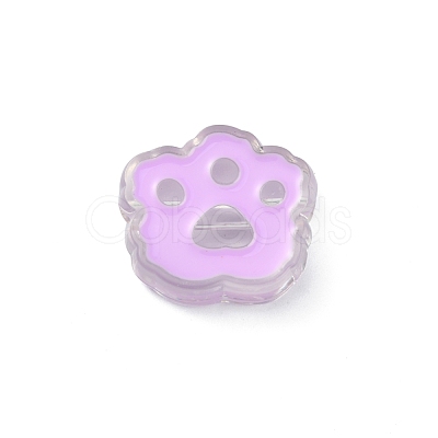 Transparent Acrylic European Beads OACR-CJC0006-03E-1
