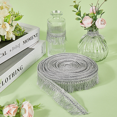 Polyester Tassel Lace Ribbons DIY-WH0530-69B-1