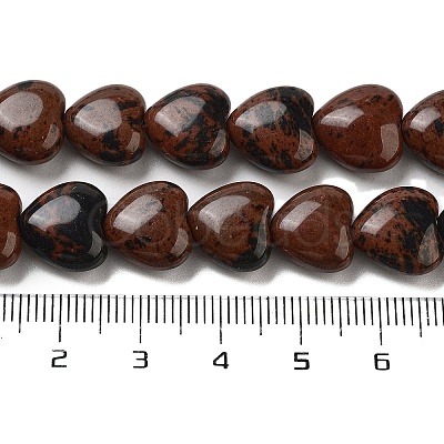 Natural Mahogany Obsidian Beads Strands G-B022-25C-1