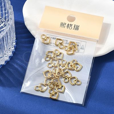 SHEGRACE Brass Heart Charms XGR0161G-100G-1