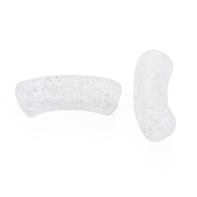 Transparent Crackle Acrylic Beads CACR-S009-001B-NA-1