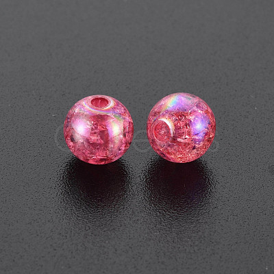 Transparent Crackle Acrylic Beads MACR-S373-66-L02-1