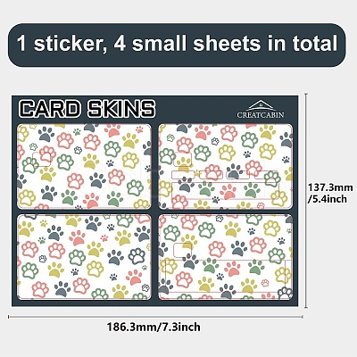 PVC Plastic Waterproof Card Stickers DIY-WH0432-043-1