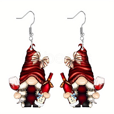 Christmas Acrylic Dangle Earrings FS-WG0219A-01-1