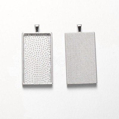 Alloy Pendant Cabochon Settings PALLOY-A15647-N-NF-1