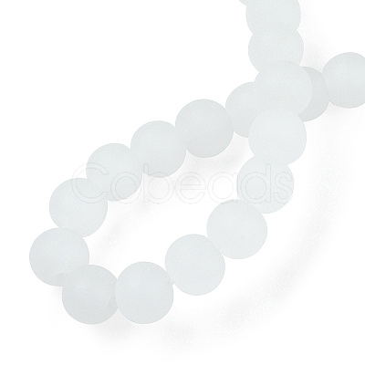 Imitation Jade Glass Beads Strands GLAA-T032-J6mm-MD01-1