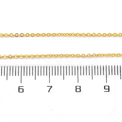 1.5MM Brass Cable Chain Necklace Making NJEW-D302-75G-1