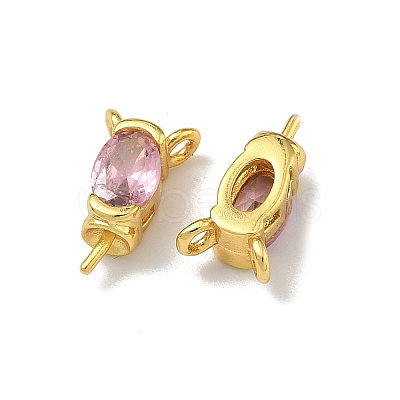 Brass Pave Single Cubic Zirconia Peg Bails Pin Charms KK-D226-01G-03-1