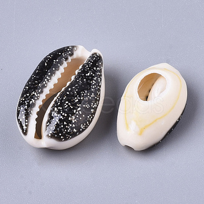 Natural Cowrie Shell Beads SSHEL-N034-36A-1