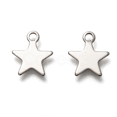 Non-Tarnish 201 Stainless Steel Charms STAS-B001-14B-P-1