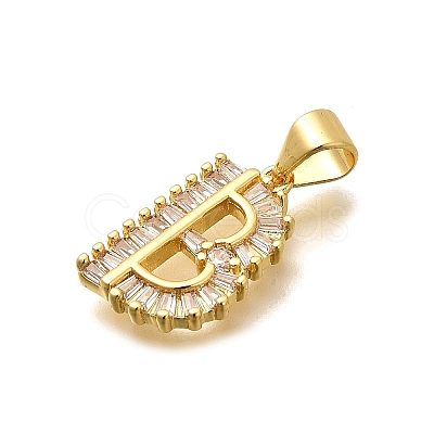 Rack Plating Brass Micro Pave Cubic Zirconia Pendants KK-L226-100G-B-1