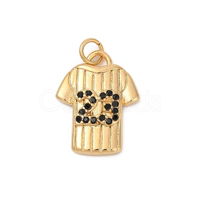 304 Stainless Steel Micro Pave Cubic Zirconia Pendants LS-STAS-D305-02G-D-1