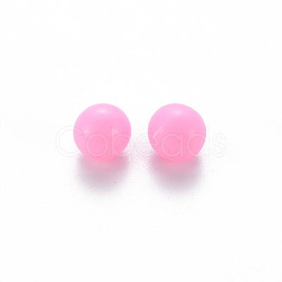 Opaque Acrylic Beads X-PAB702Y-A01-1