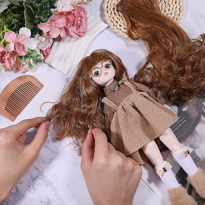 PP Doll Wig Long Curly Hair DIY-WH0591-249B-13-1