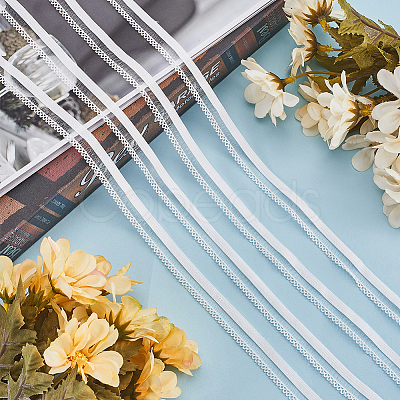 25M Knitted Fish Line Nylon Elastic Lace Trim OCOR-GF0003-74A-1
