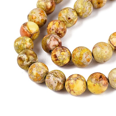 Natural Imperial Jasper Beads Strands G-N342-63J-1
