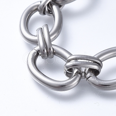 Tarnish Resistant 304 Stainless Steel Chain Bracelets LS-BJEW-F407-01-P-1