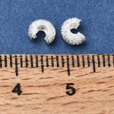 Brass Crimp Beads Covers KK-CBA1A60-05S-1