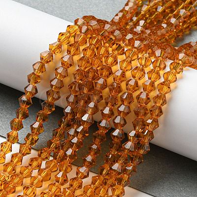 Transparent Glass Beads Strands EGLA-A039-T4mm-D28-1