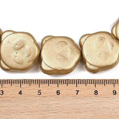 Czech Pressed Glass Beads GLAA-I061-34-1