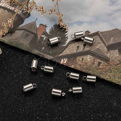 Tarnish Resistant 304 Stainless Steel Cord Ends STAS-E020-1-1
