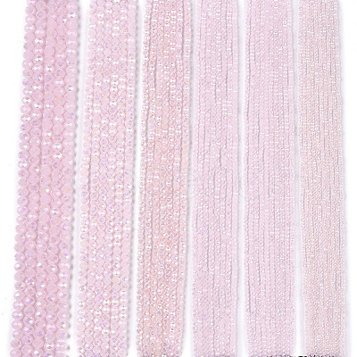 Electroplate Glass Beads Strands EGLA-A044-J2mm-B02-1
