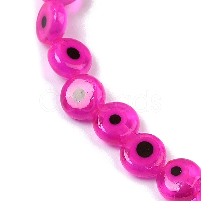 Handmade Evil Eye Lampwork Beads Strands LAMP-G164-10A-03-1