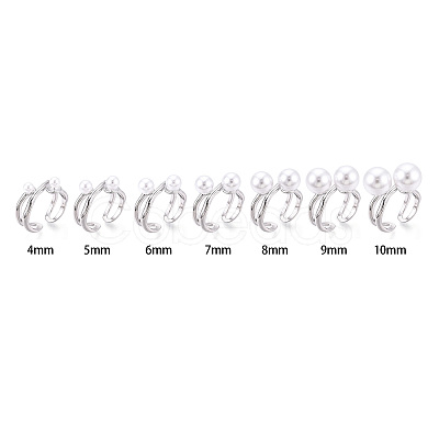 Brass Cuff Ring Settings KK-T076-58P-1