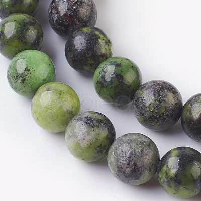 Natural Serpentine Beads Strands G-G767-05-8mm-1