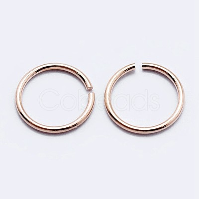 925 Sterling Silver Open Jump Rings STER-F036-02RG-0.7x5mm-1