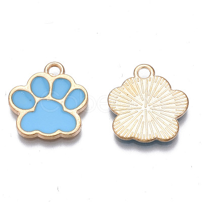 Alloy Enamel Pendants X-ENAM-T016-22LG-E-RS-1