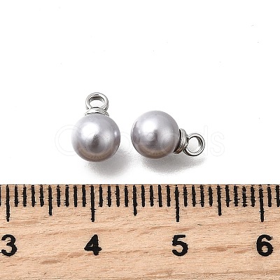 ABS Plastic Imitation Pearl Pendants FIND-H052-01C-02P-1