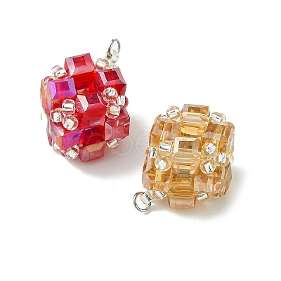 Glass Pendants PALLOY-MZ01350-1