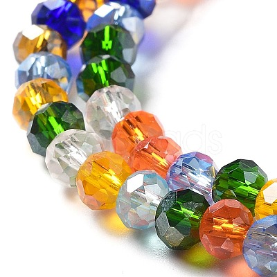 Glass Beads Strands EGLA-A034-M6mm-61-1