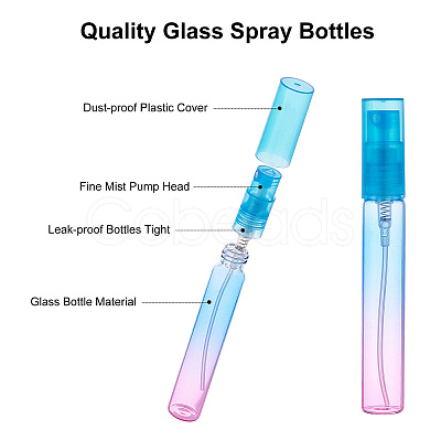 8ml Rainbow Glass Spray Bottles MRMJ-BC0002-35-1