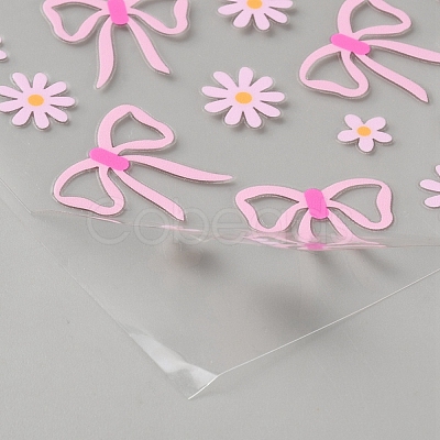 PET Plastic Picture Stickers STIC-WH0816-009I-1