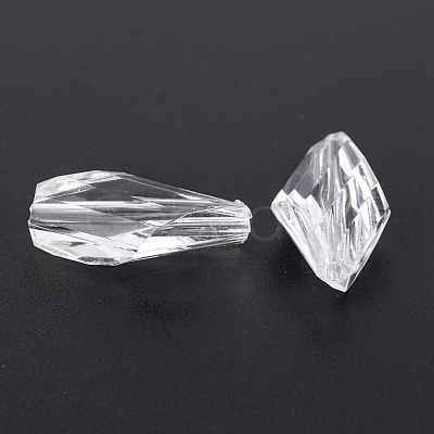 Transparent Acrylic Beads TACR-S078-01-1