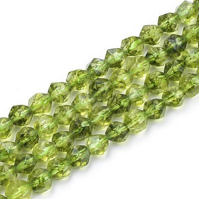 Synthetic Peridot Beads Strands G-S149-35-10mm-1