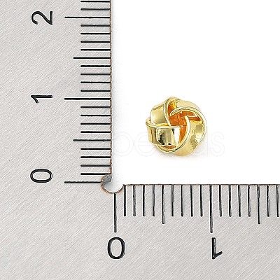 Rack Plating Brass Beads KK-B078-13A-G18-1